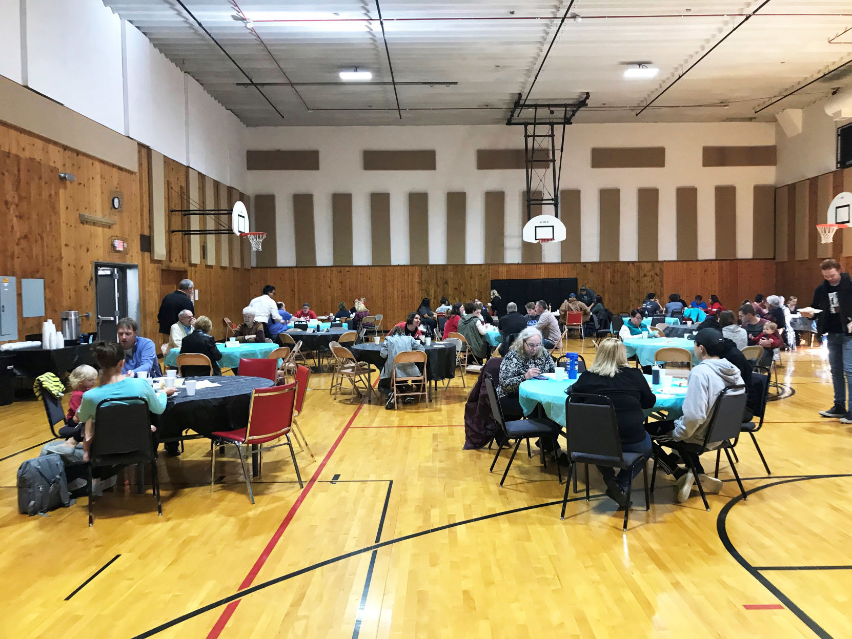 Pancake Feed crowd